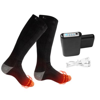 China 5V 4000mAh Sport elektrisch beheizte Socken gestrickte batteriebetriebene Socken zu verkaufen