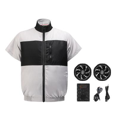 China Gray Black Cooling Fan Vest ligero S/M/L/XL/XXL/XXXL Optinal con la batería 6700mAh en venta