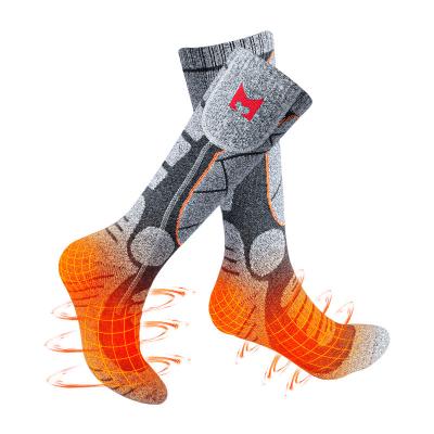 중국 7.4V Thermostatic Control Rechargeable Battery Powered Heated Socks Men Women For Winter 판매용