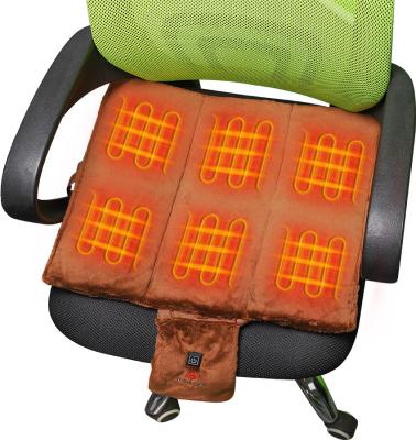 China Cushión de asiento de estadio con calefacción por USB 5V 2A Pad de calefacción de asiento de espuma de memoria portátil para acampar en venta