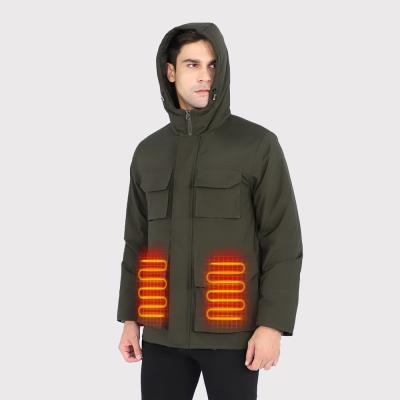 China Heizjacke für Männer Fleece mit Batterie-Pack Wiederaufladbare elektrische Heizkleidung für Wandern zu verkaufen