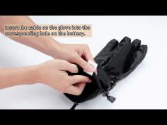 Lithium Rechargeable Fishing Heated Winter Gloves 7.4V Battery Powered Electric Gloves for Skiing