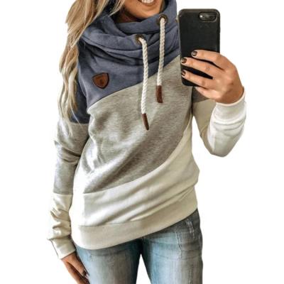 China Autumn Winter Fleece Splicing Viable Women&'S Plus Size Hoodies 5Xl, Pullover Plus Size Women's Hoodies for sale