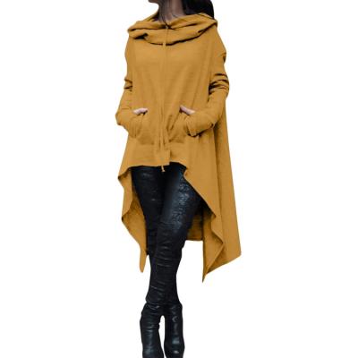 China Cotton Solid Color Soft Loose Casual Sweater 5Xl Long Plus Size Women's Hoodies for sale