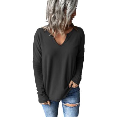 China Autumn Winter Fleece Sweater Soft V-Neck Pullover Tops Long Sleeve Plus Size Women Sweater for sale