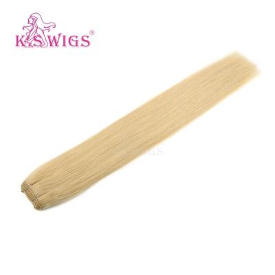 China 100% Human Hair Extensions K.SWIGS 20inch 22# 100g Double Drawn Machine Hair Weft Super Straight Hair Weft for sale