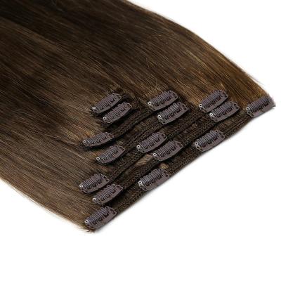 China K.S LIBERTINE STRAIGHT WIGS Double Drawn 7 Pieces Set Full Head Remy 100% Human Remi Clip Hair Extensions for sale