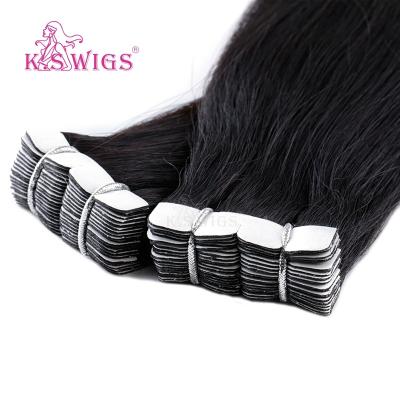 China Silky Straight Wave K.S WIGS 16 Inch Indian Tape Mini Tape Human Hair Extensions Tape In Hair Extensions for sale