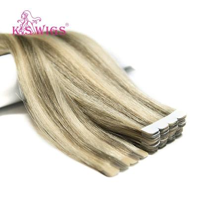 China Silky Straight Wave K.S WIGS 12 Inch Micro Rewind Tape Mini Tape Extens Mini Bopp In Hair Extension Hair for sale