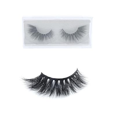 China Hand Made Black Mink Eye Lashes Best Selling 18-25MM Girl Mink Eyelashes Fluffy 3D Mink Eyelashes For Women for sale