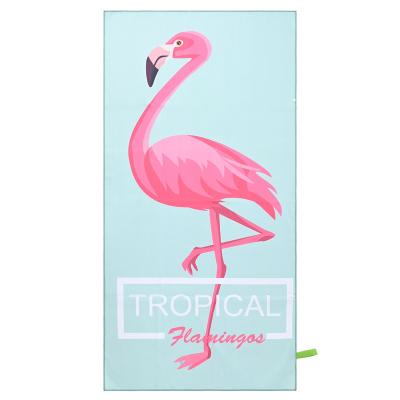 China Compressed wholesale custom printed double sided quick dry digital printed beach towel bath velor sublimation portable beach towel for sale