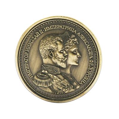 China US 2021 Metal Customized Type And Commemorative Custom Engraved Casting Technique Coins Antique Brass for sale