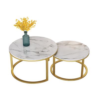 China Other Reverberant Room Coffe Table Coffee Table Set Simple Round Marble Coffee Table Marble for sale