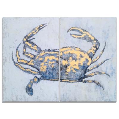 China Modern Home Furnishing Wholesalers Painting Crab Art Animal Wall Canvas Painting With Frame Wall Art for sale