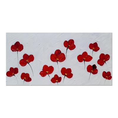 China Modern Natural Flowers Wall Painting Canvas Frame Stretcher Oil Painting Artwork For Hanging for sale