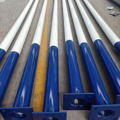 China Q235 Engineering Q235 Hot Dip Galvanized Steel 3M-35m Pole Bar Light Pole for sale