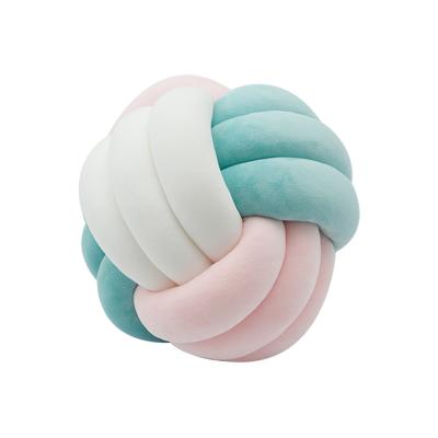 China Aminiture Decorative Knot Ball Pillow Kids Room Accents Plush Toys Baby Photography Props Anti-pilling for sale