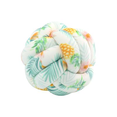 China PORTABLE Home Decor Diy Knot Soft Plush Ball Pillow 3D Newest Creative Designs Cushions for sale