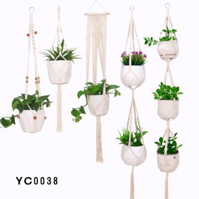 China DIY Handcraft Hot Sale G2 Macrame Plant Hanger Twine Hangings Rope Handmade For Gardening Plant Flower Pot for sale