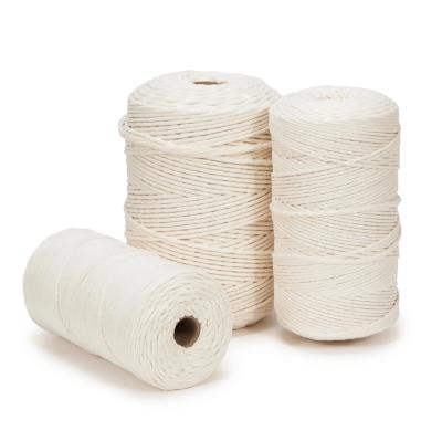 China CLASSIC Single 21s 3mm Macrame Rope Natrual White 200m Srtand 100m Srtand for sale