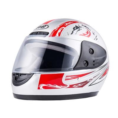 China Factory Cool BYB/700 OEM Full Face Silver Motorcycle Helmets Low Noise For Sale for sale