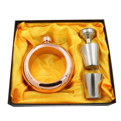 China Wholesale Fashion Hip Flask Bracelet Shaped Hip Flask With Gift Box for sale