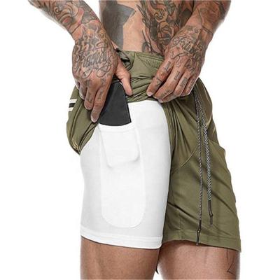 China Breathable CUSTOM Running Shorts Gym Fitness Workout With Phone Pockets Mens Shorts for sale