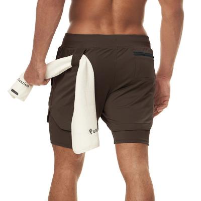 China Breathable Men Gym Shorts Custom Made Quick Dry Breathable Shorts With Towel For Gym for sale