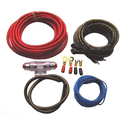 China Car Audio System Manufacturer Professional Car Audio Wiring Kit 8GA/AWG for sale