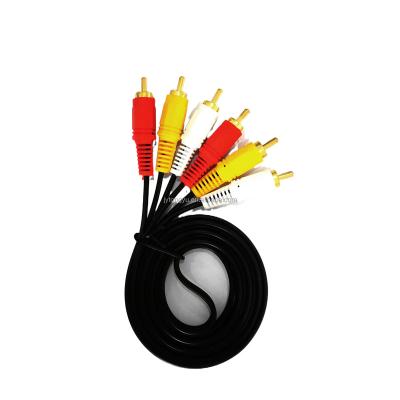 China Car Factory Price RCA Cable 3RCA Male To 3RCA Male AV Cable Wire for sale