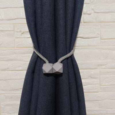 China Eco-friendly Curtain Tie Rope Curtain Accessories Magnetic Tie Backs Tie Back Magnetic Curtain Tiebacks for sale