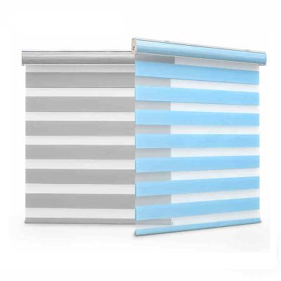 China Custom Zebra Day And Night Anti UV Roller Blinds Manual Roller Blinds Block Blind for sale