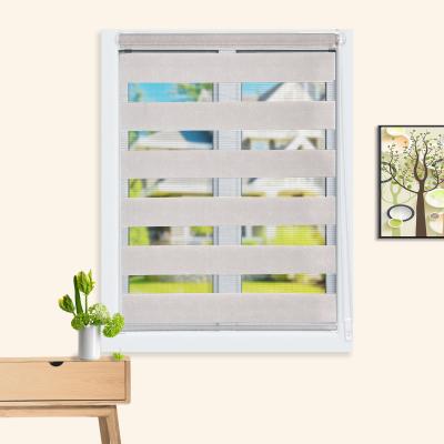 China Manufacturers Zebra Roller Window Shade Window Curtain Roller Shade Anti UV Blackout Roller Shade for sale