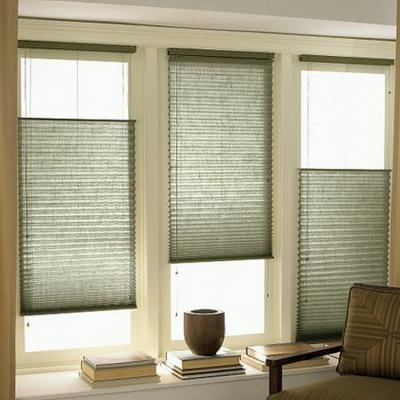 China High Quality Cheap Custom Made Window Curtain Anti UV Blinds Black Pleated Blinds for sale