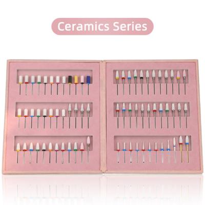 China Reshape gel and acrylic nails very quickly and effectively. Hot Sale Bullet Shape Ceramic Bits Callus Removing Electric Manicure Deburrs Wholesale Nail Drill Bits for sale