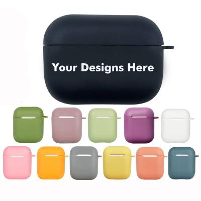 China Hot Sale Stylish Custom For Airpod Case UV Printing Colorful Soft Silicone TPU Case For Airpods Pro for sale