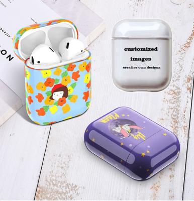 China Stylish hot sale custom hard case for airpod clear case for airpods pro support dropshipping for sale