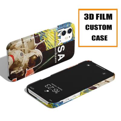 China hot sale Anti-fall hard plastic PC material phone cases 3D sublimation Anti-scratch film case for iphone 13 for sale