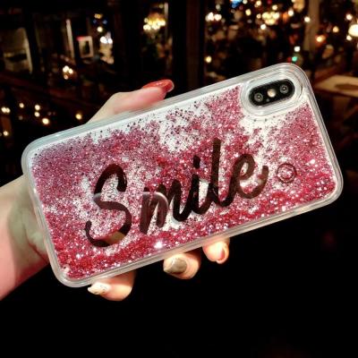 China Bling Non-Toxic Crystal Case For iphoneXs Glitter Phone Case Custom For iphone case glitter dropshipping for sale