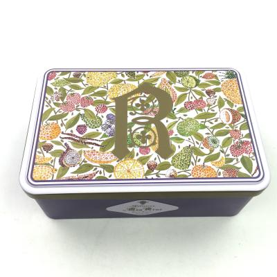 China Recycled Materials Metal Tin Boxes For Rectangular Chocolate Tin Gift Boxes With Hinged Lid Tin Box Packaging for sale