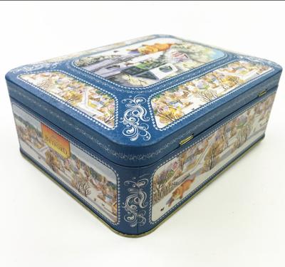 China Factory Directly Sales High Quality Low Price Safety 20*15.5*7CM Rectangular Tin Box For Tea Metal Tin Box for sale