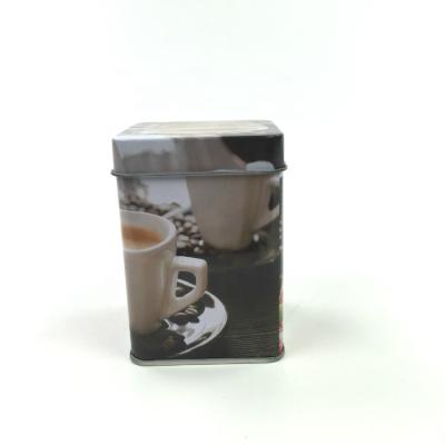 China Safety factory directly sales metal tin square small tin can for tea or coffee for sale