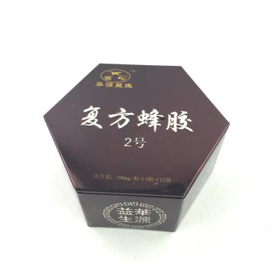 China 6 Angle Gift Packaging Tin Box For Honey Or Candy Tin Box for sale