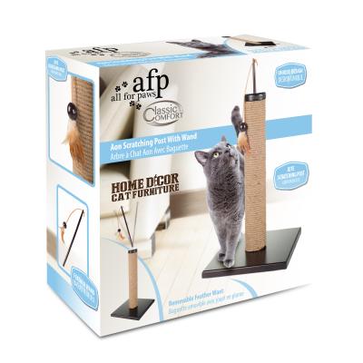 China Viable ALL FOR PAWS Cat Tree Scratching Post Wholesale Wall Mounted Activity Tree with Wand Scratching Posts for Cats for sale