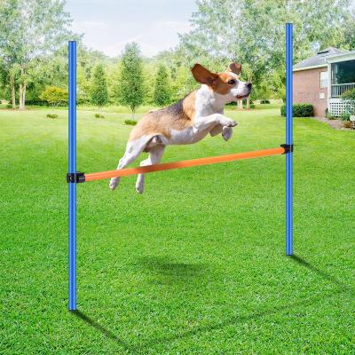 China Viable Agility Equipment Puppy Bar Obstacle Interactive Dog Toys Exercise Training Jumping Set for sale