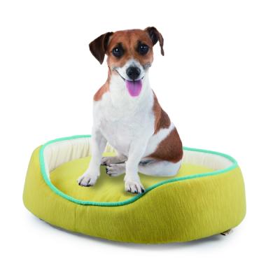 China High Quality All-For-Legs Waterproof Pet Furniture Washable Yellow Puppies Bed Orthopedic Dog Bed For Dogs for sale