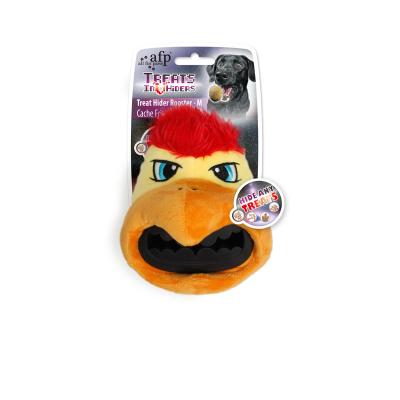 China AFP distribution toys sales rooster dog plush dog treat toy skin IQ viable interactive food treat hider brackets for dogs for sale