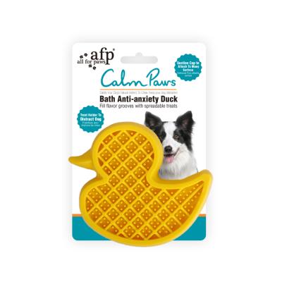 China AFP Pet Sustainably Distracting Boredom Slow Treat Dispensing Lick Mat Suctions To The Wall Floor For Carefree Pet Bathing for sale