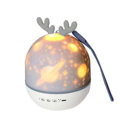 China Modern Romantic Starry Cute Rabbit Projection Lamp Kids Led Bright Music RGB Lamp Night Light Projectors for sale