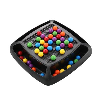 China .inactive rainbow ball educational puzzle beads 2 in 1 color matching table game magic balls educational toy for kids for sale